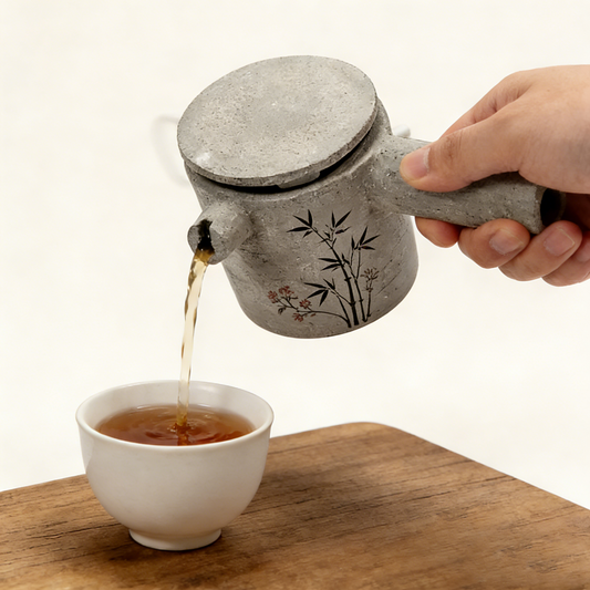 Architectural Teapot - Grey Brown