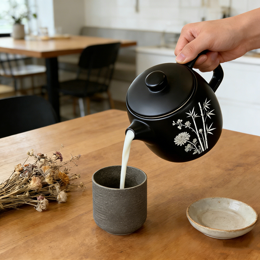 Porcelain Teapot - Black