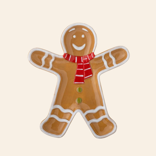 Man Serving Plate - Brown